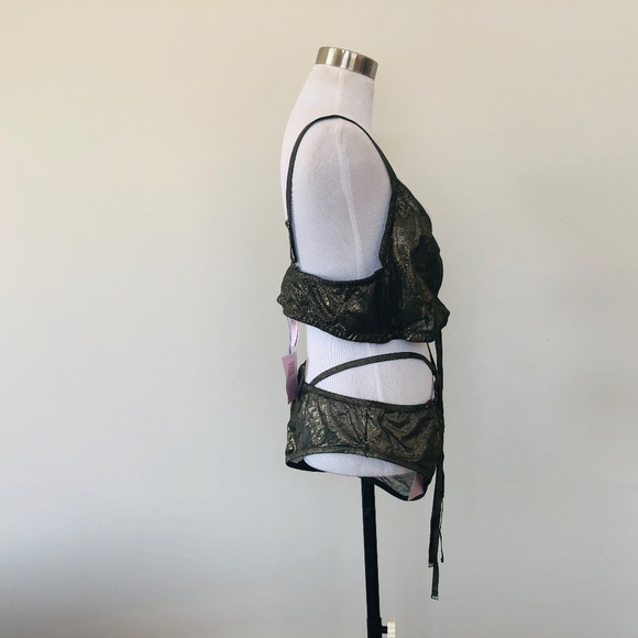 Plus Size 22 24 Savage Fenty by Rihanna Green Bra Panty Set - Picture 7 of 8